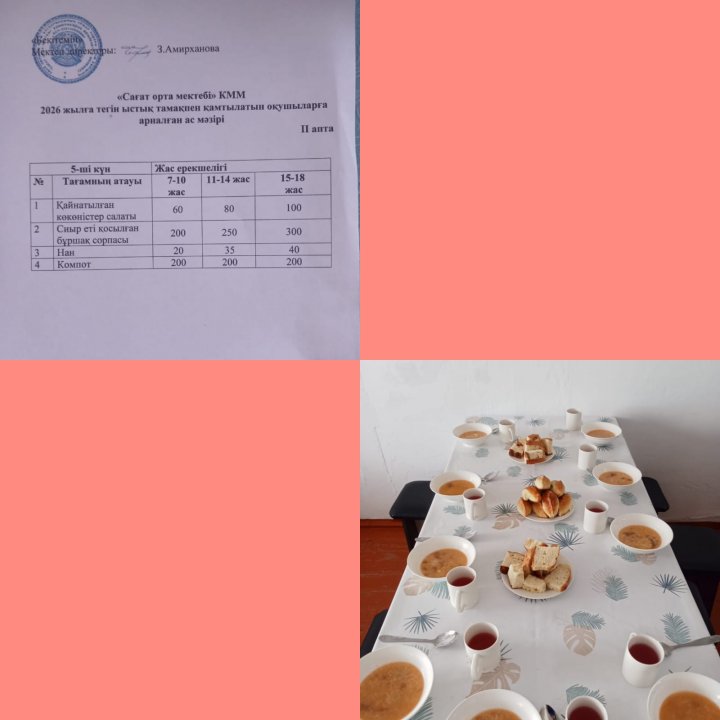 Күнделікті ас мәзірі